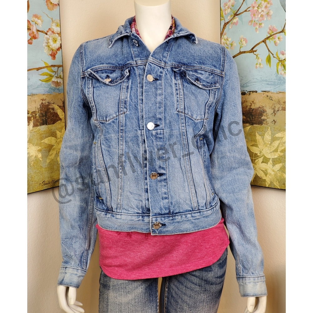 SMALL LEFT! [NEW] Helmut Lang Square Shoulder Denim Jacket - Picture 12 of 16